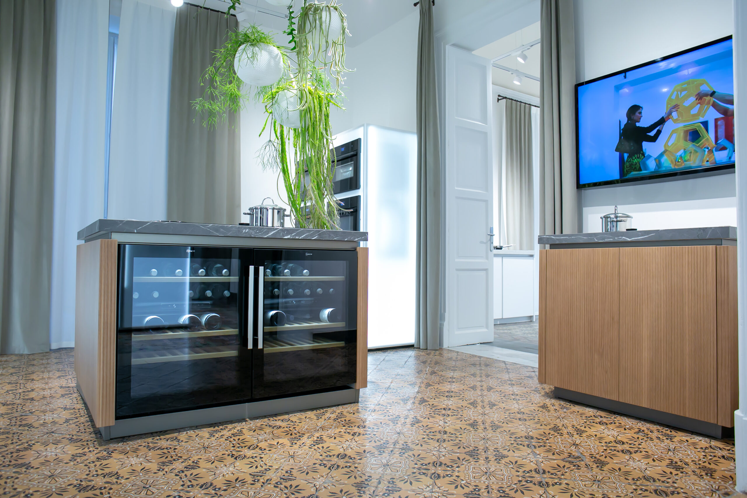 Ambiente cucina nello showroom